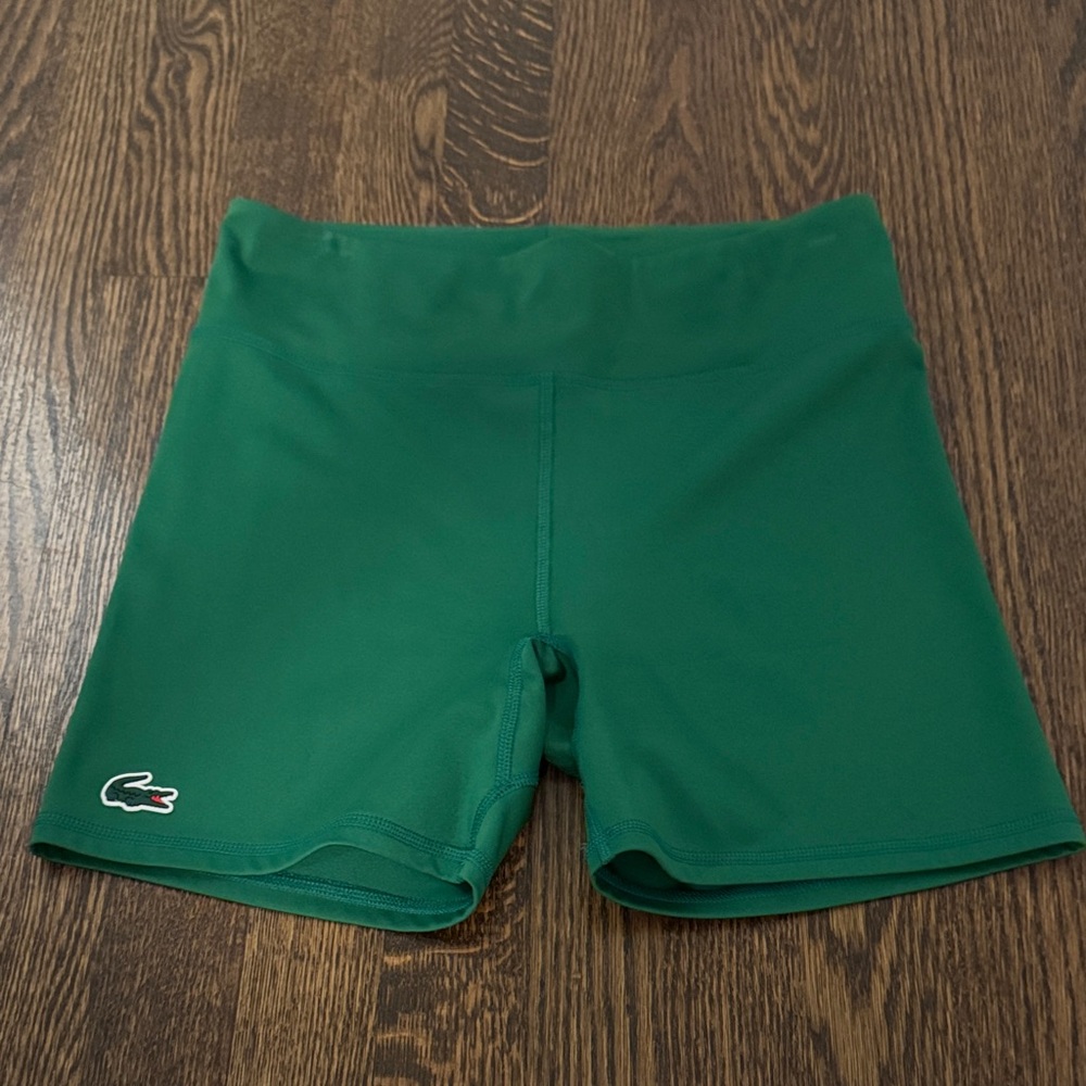 Lacoste Emerald Green Performance Bike Shorts
